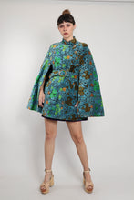 60s Floral Tapestry Cape