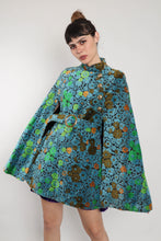 60s Floral Tapestry Cape