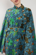 60s Floral Tapestry Cape