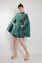 60s Floral Tapestry Cape