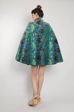 60s Floral Tapestry Cape