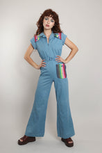 70s Serape Denim Jumpsuit