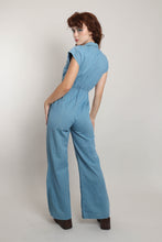 70s Serape Denim Jumpsuit