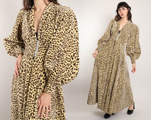40s Leopard Princess Dress Coat