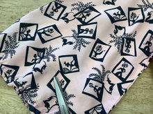 40s Pink Novelty Print Dress