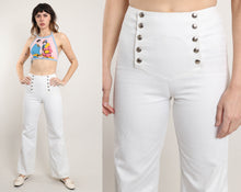 70s Nautical Bell Bottoms - 26x31