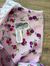70s Pink Floral Mini Dress - S/M