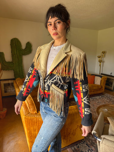 90s Southwestern Fringe Jacket