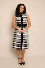 60s Silver Striped Dress