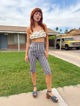 50s Striped Capri Pants