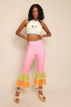 70s Colorful Tiered Bell Bottoms