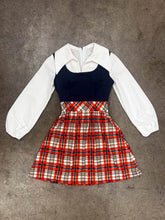 70s Plaid Mini Dress - XS/S