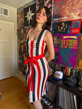 60s Mod Striped Knit Dress