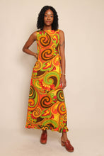 70s Psychedelic Maxi Dress