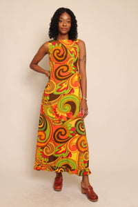 70s Psychedelic Maxi Dress 70s Psychedelic Maxi Dress