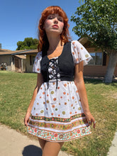 70s Dirndl Mini Dress