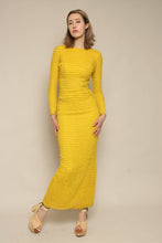60s Salon Moderne Saks Fifth Ave Yellow Ruffle Chiffon Dress