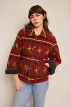 90s Cross Print Southwestern Jacket