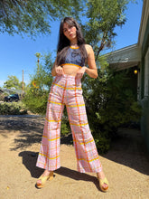 70s Pink Plaid Bell Bottoms