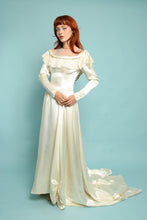 40s Satin Wedding Dress With Train