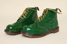 90s Dr. Martens Green Steel Toe Boots