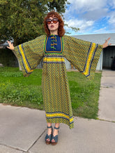 70s Bell Sleeve Calico Dress