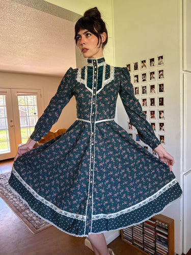 70s Gunne Sax Midi Dress