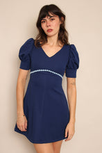 70s Puff Sleeve Mini Dress
