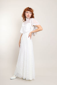 70s Victorian Lace Dress