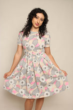 60s Floral Abstract Dress