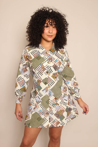 70s Droop Collar Dress