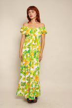 70s Off The Shoulder Hawaiian Dress