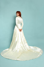 40s Satin Wedding Dress With Train