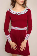 70s Flutter Collar Mini Dress