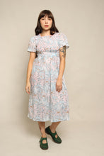 70s Goddess & Butterfly Print Dress