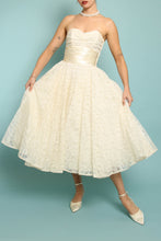 50s Tea Length Lace Wedding Gown