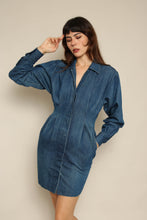 1990s Donna Karan Blue Jean Mini Dress