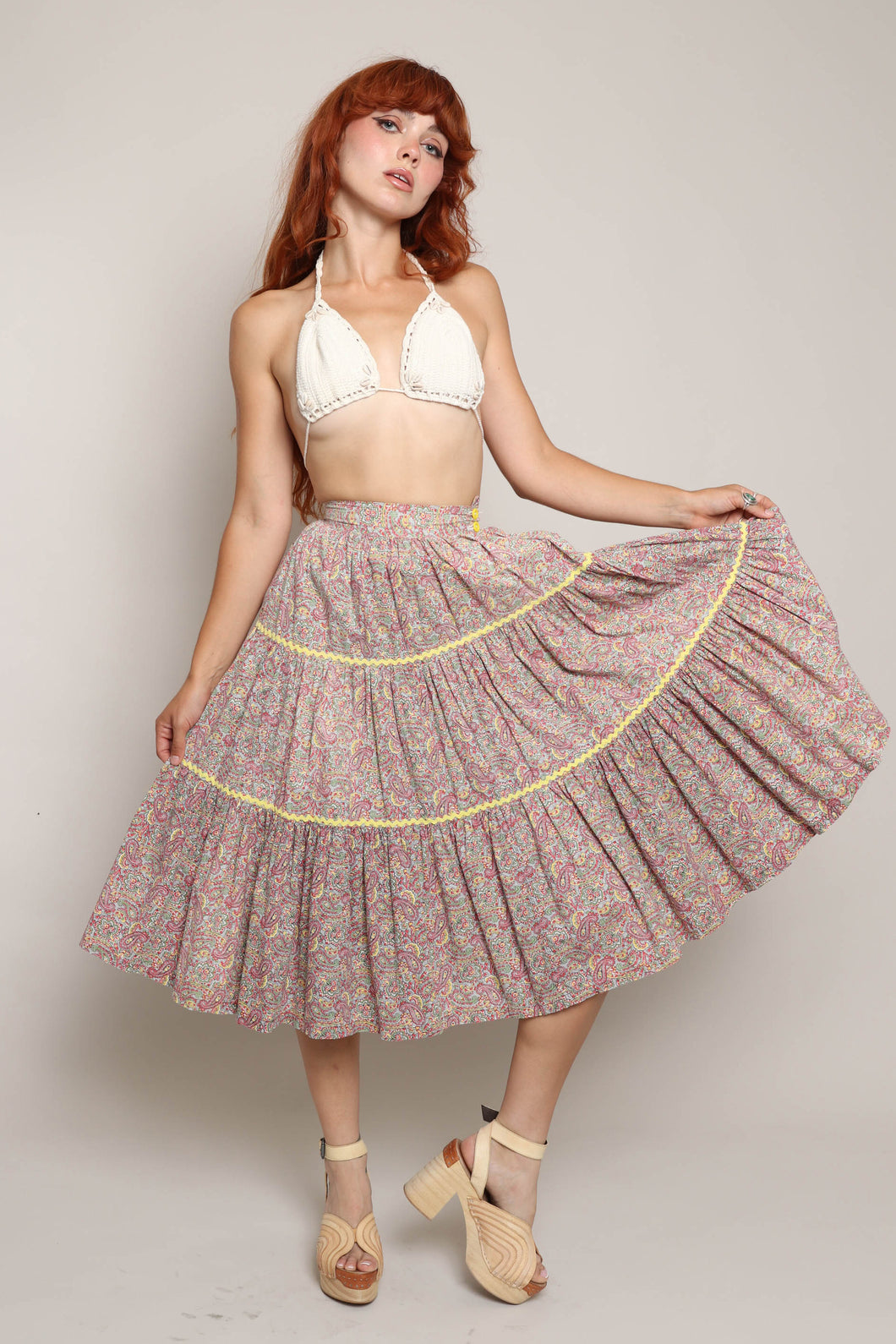 50s Paisley Patio Skirt