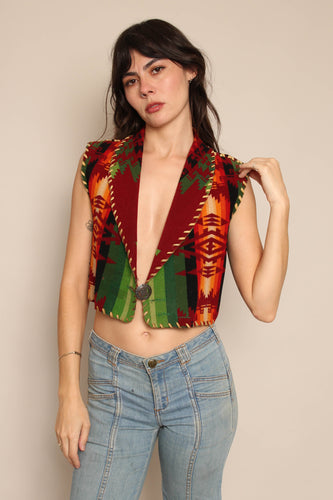 40s Southwestern Wool Vest