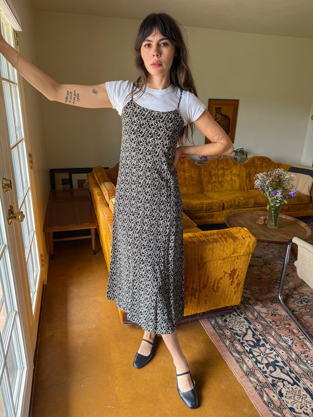 90s Bow Print Dress