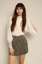 Y2K Banana Republic Taupe Floral Mini Skort