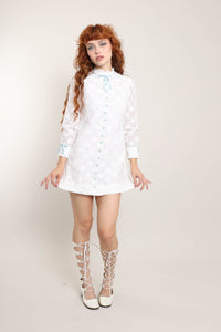 60s Something Blue Mini Dress
