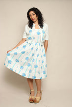 60s Floral Sun Dress With Cardigan