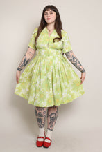 50s Green Shirtwaist Dress