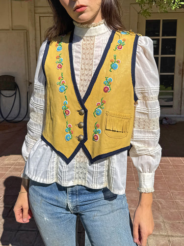 80s Beaded Prairie Vest