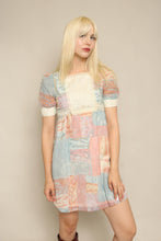 70s Whimsy Puff Sleeve Babydoll Mini Dress