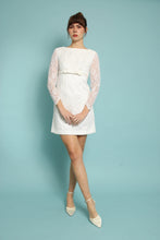 60s Floral Lace Wedding Mini Dress