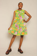 60s Butterfly Floral Trapeze Dress