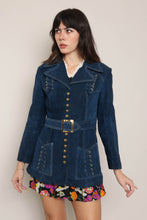 60s Lace Up Blue Suede Jacket