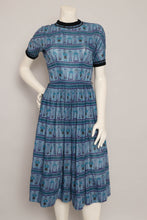 60s Folk Print Dress